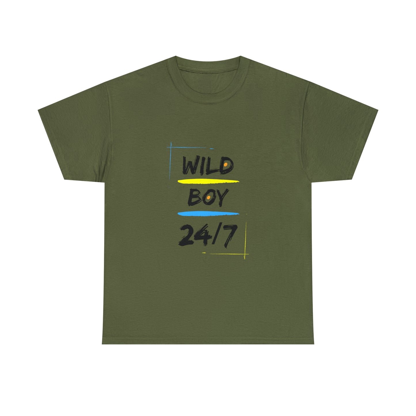 Wild Boy (Black Letters) Unisex Heavy Cotton Tee