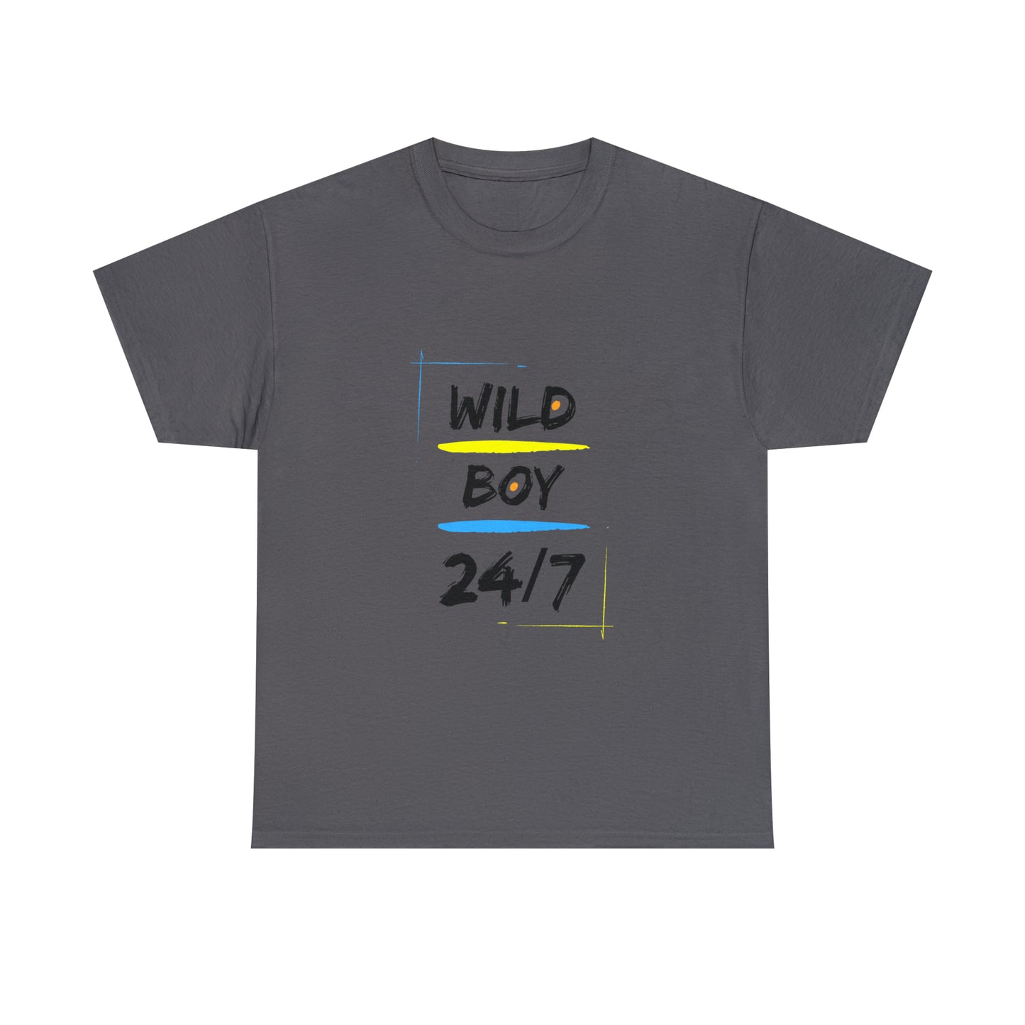 Wild Boy (Black Letters) Unisex Heavy Cotton Tee