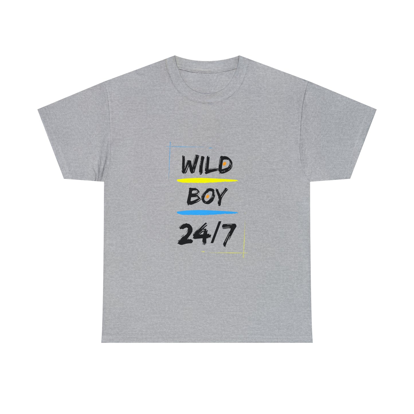 Wild Boy (Black Letters) Unisex Heavy Cotton Tee