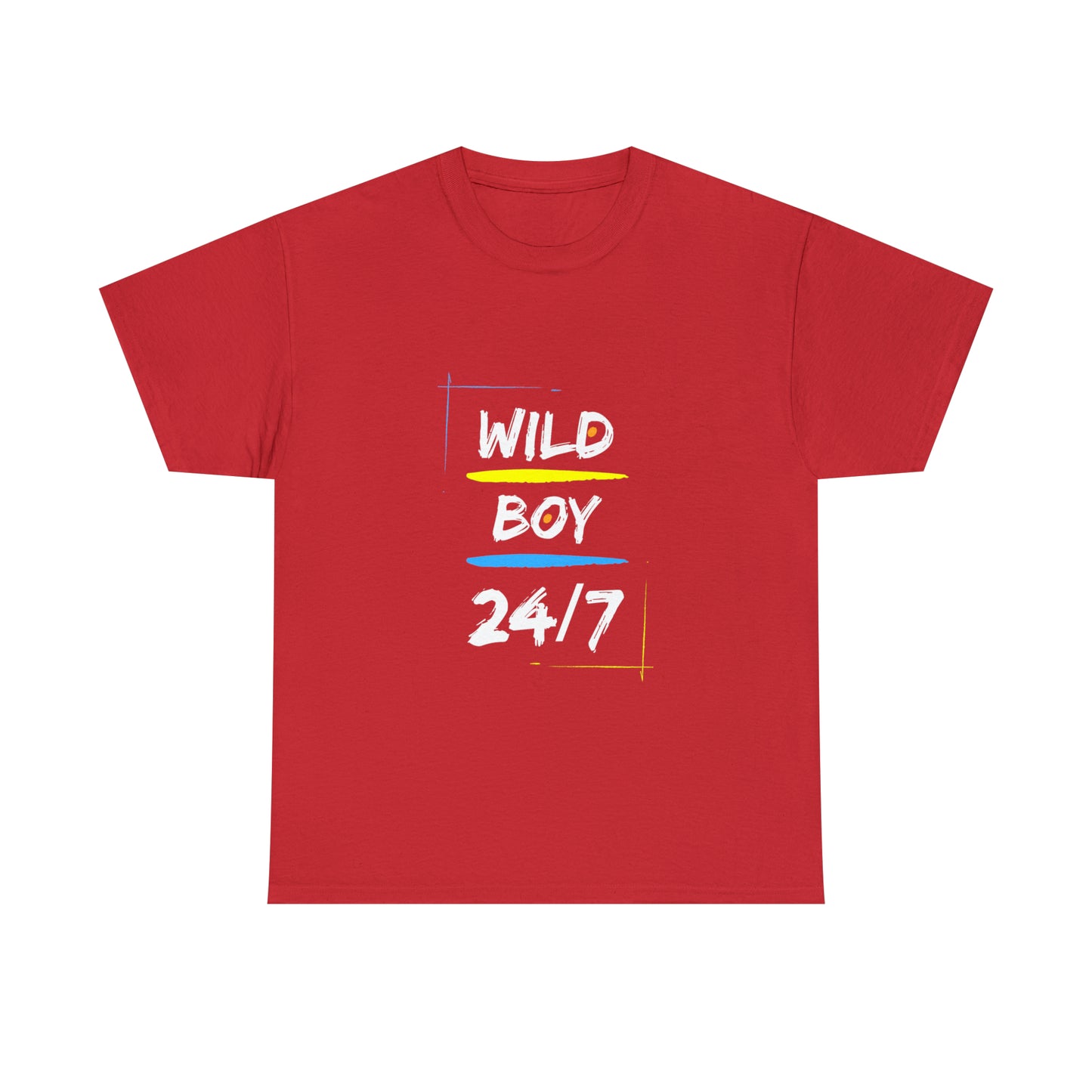 Wild Boy (white Letters) Unisex Heavy Cotton Tee