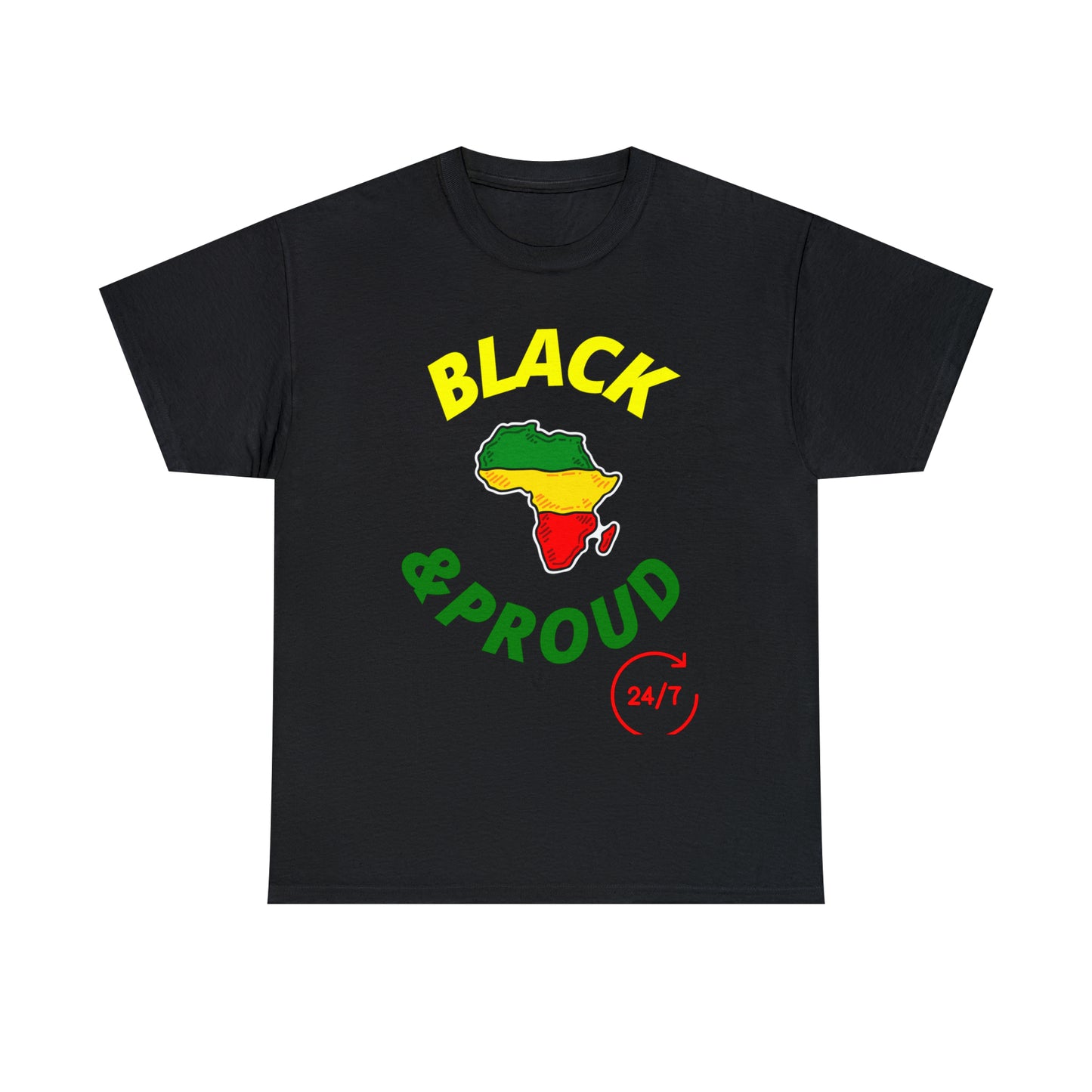 Black & Proud (Africa) Unisex Heavy Cotton Tee