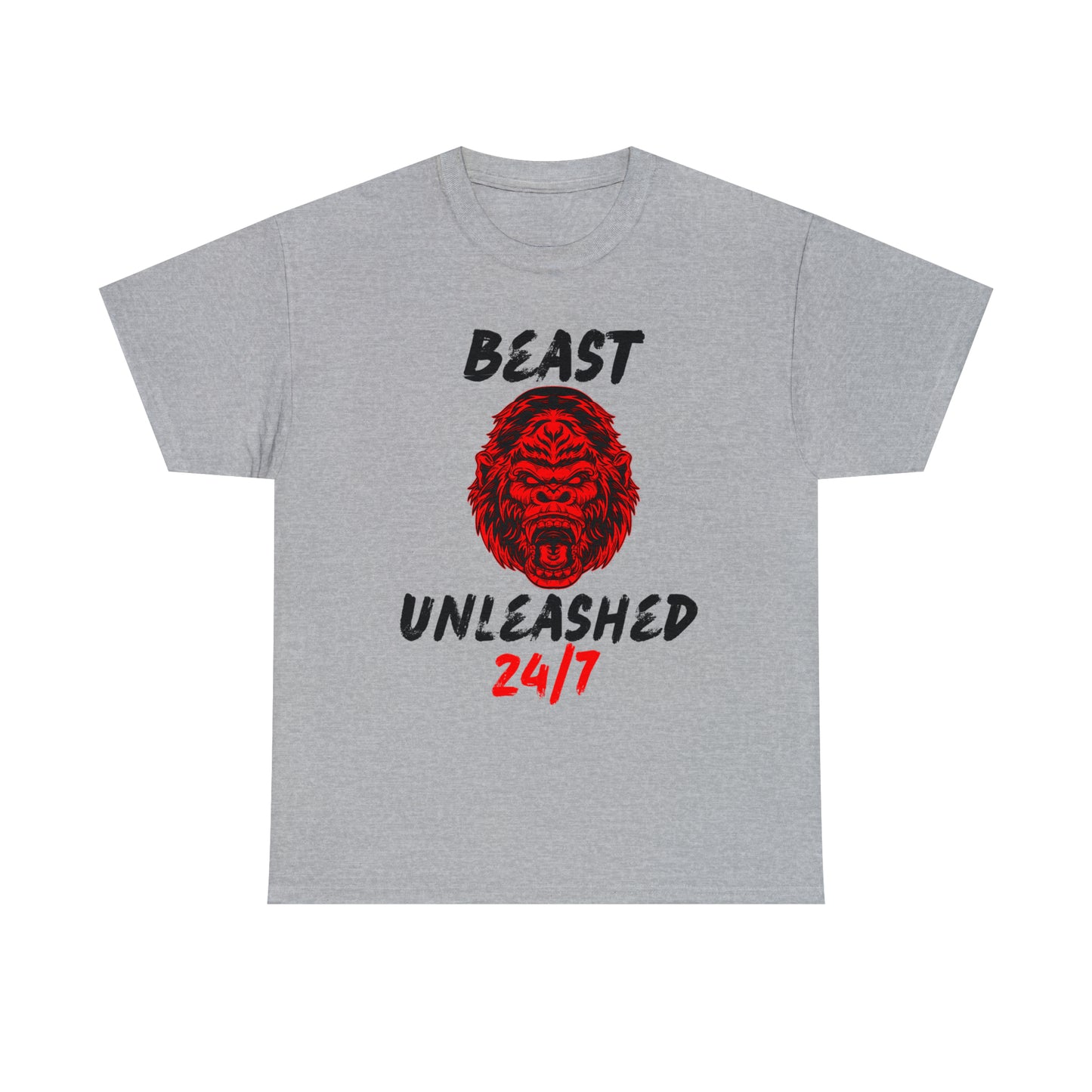 Beast Unleashed (Black Letters) Unisex Heavy Cotton Tee