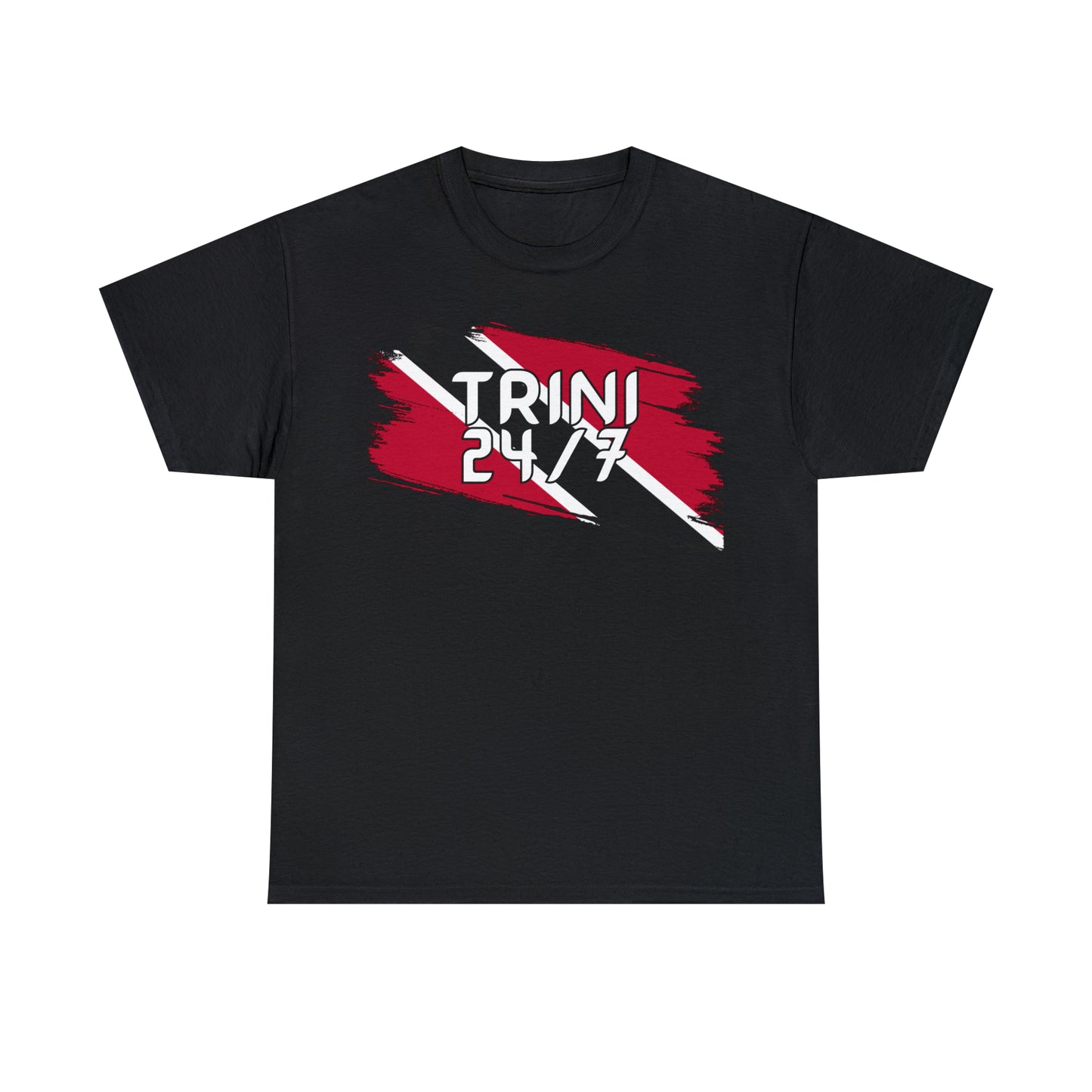 Trini 24/7 (White Letters) Unisex Heavy Cotton Tee