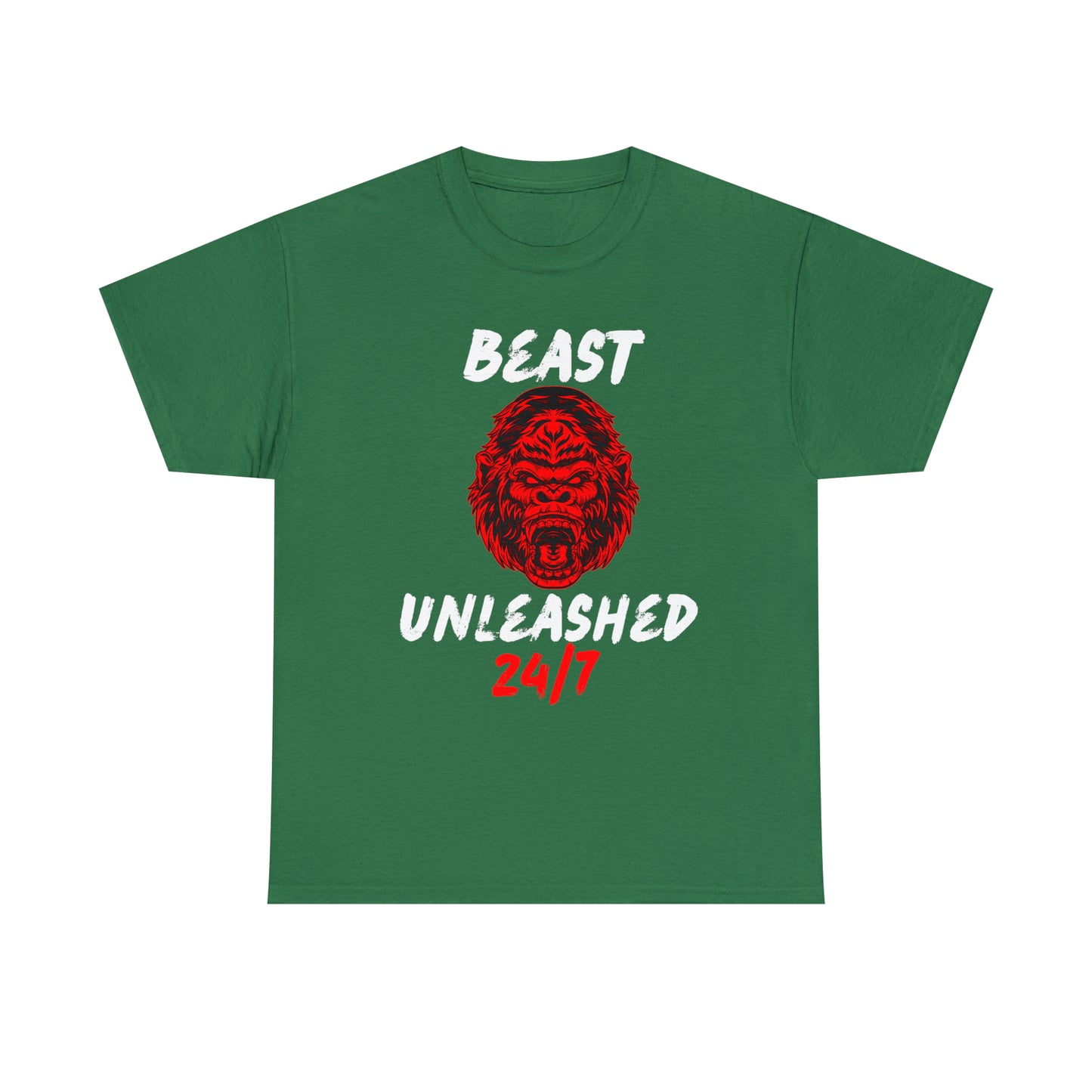 Beast Unleashed (White Letters) Unisex Heavy Cotton Tee