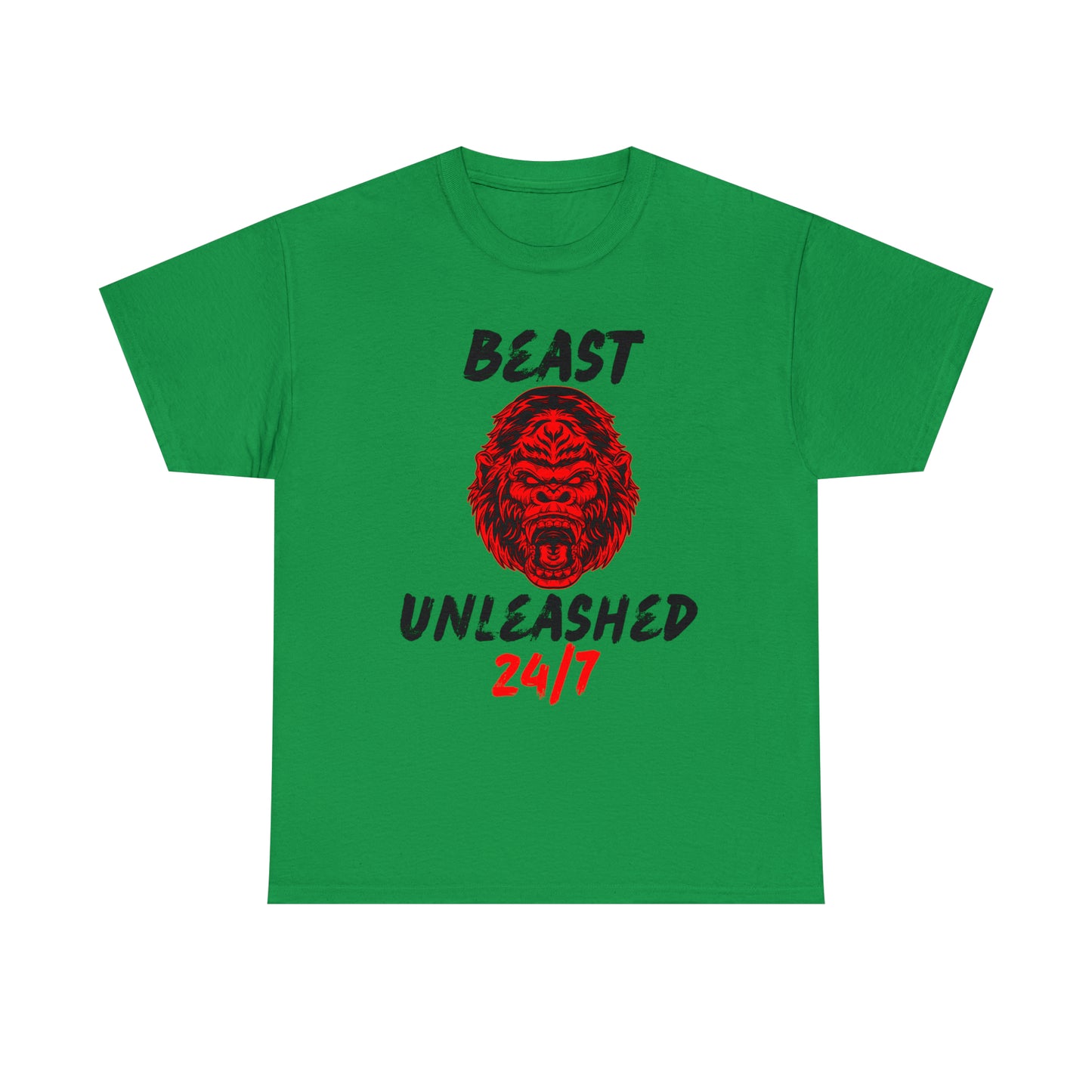 Beast Unleashed (Black Letters) Unisex Heavy Cotton Tee