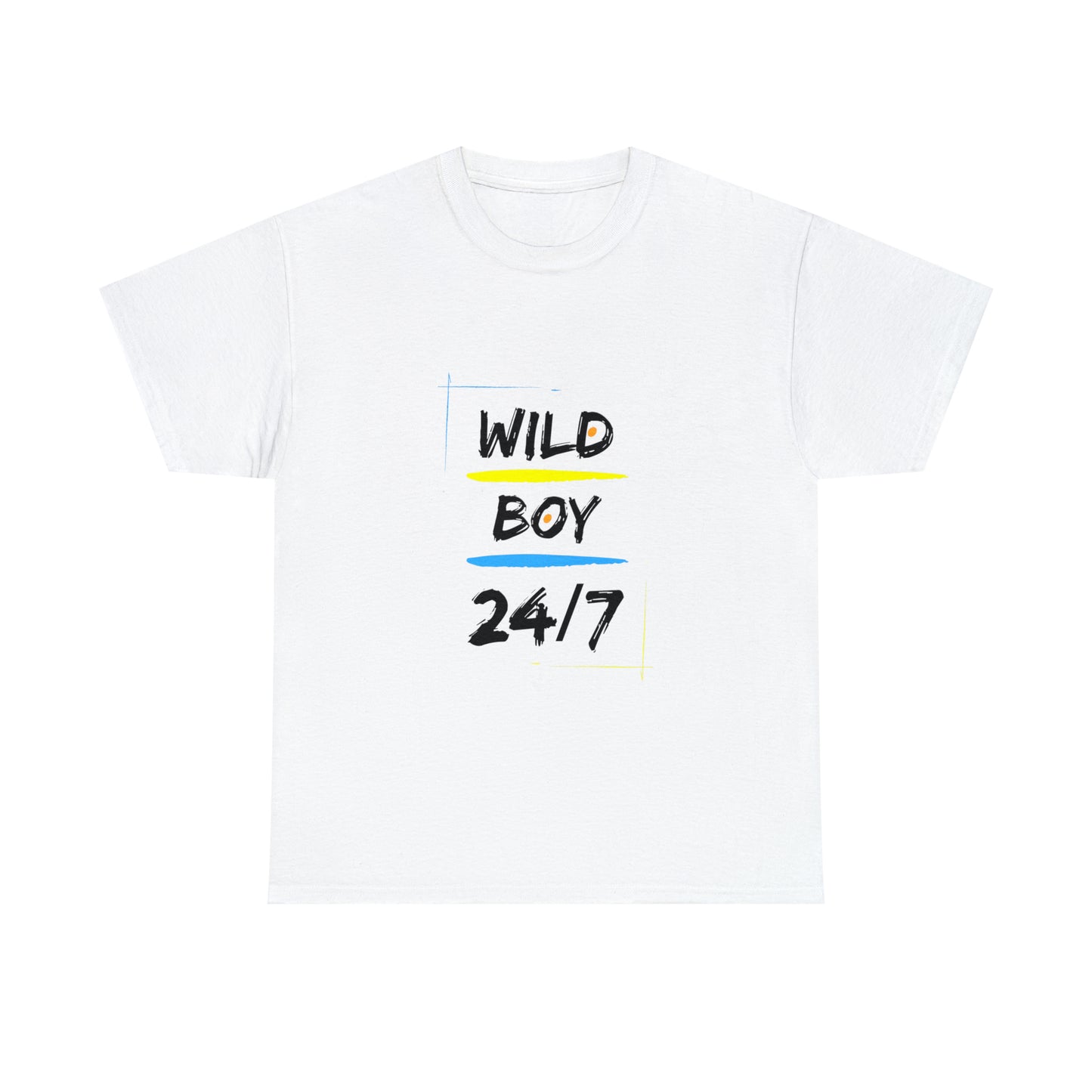 Wild Boy (Black Letters) Unisex Heavy Cotton Tee