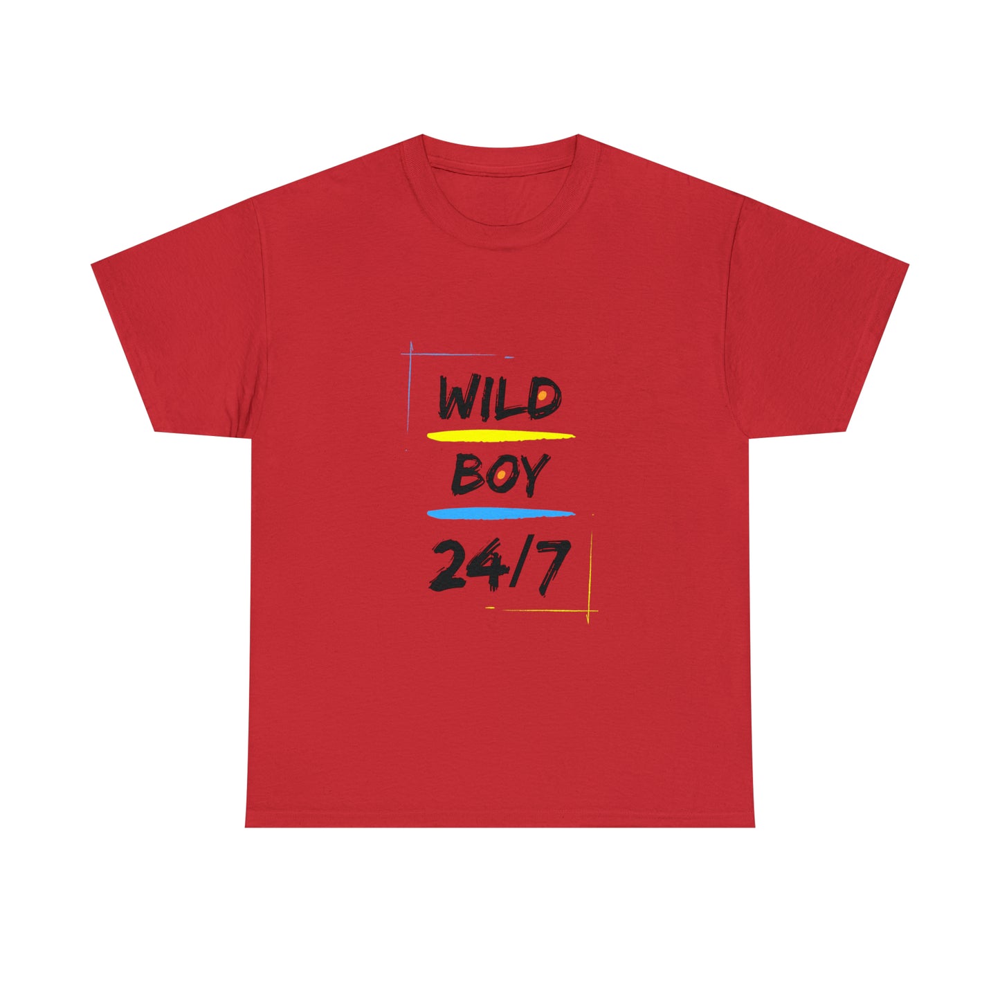 Wild Boy (Black Letters) Unisex Heavy Cotton Tee