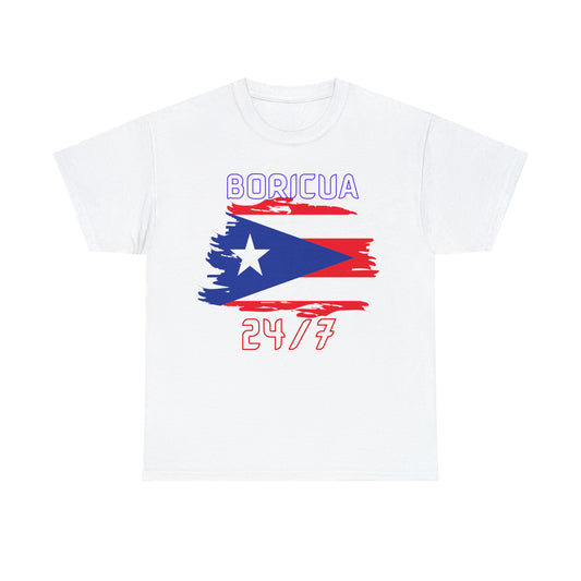 Boricua 24/7 Unisex Heavy Cotton Tee