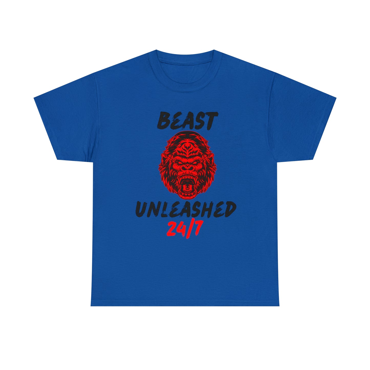 Beast Unleashed (Black Letters) Unisex Heavy Cotton Tee