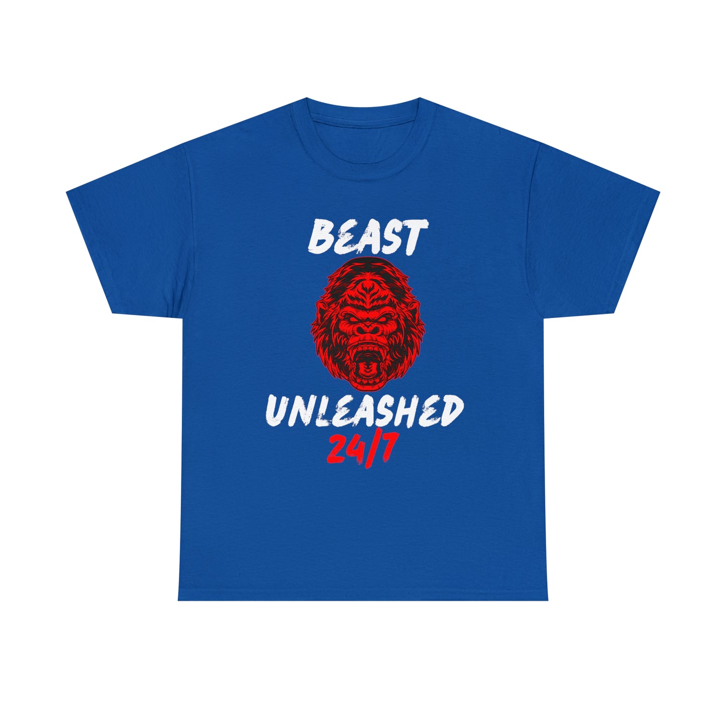 Beast Unleashed (White Letters) Unisex Heavy Cotton Tee