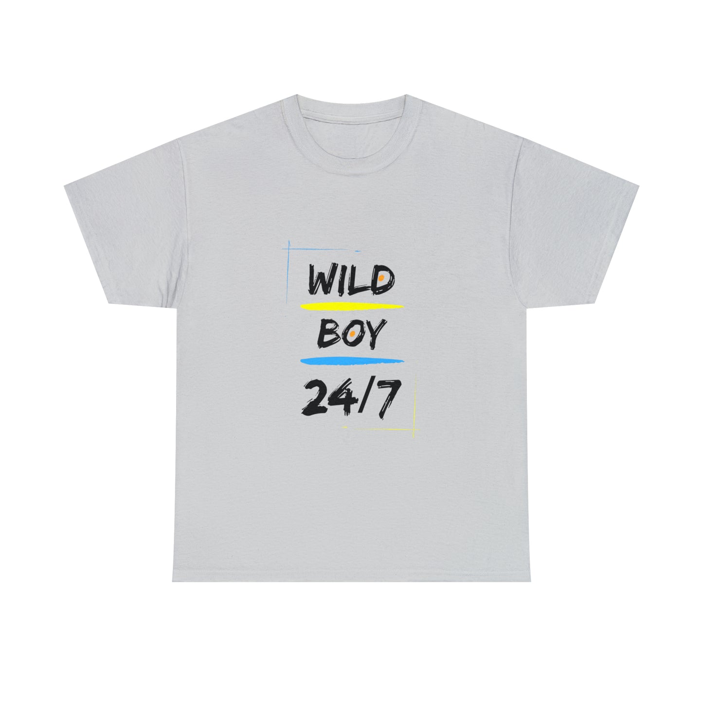 Wild Boy (Black Letters) Unisex Heavy Cotton Tee