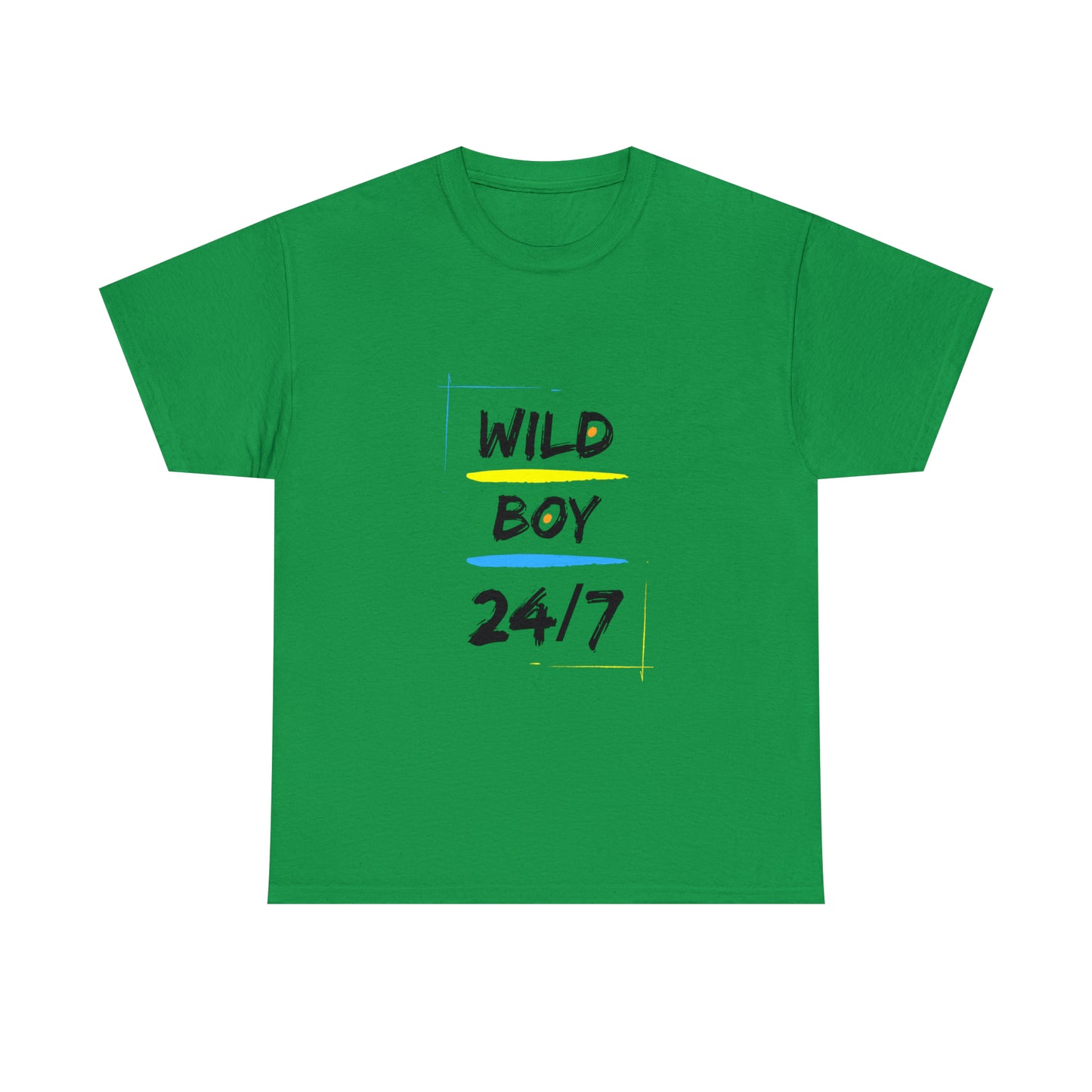 Wild Boy (Black Letters) Unisex Heavy Cotton Tee