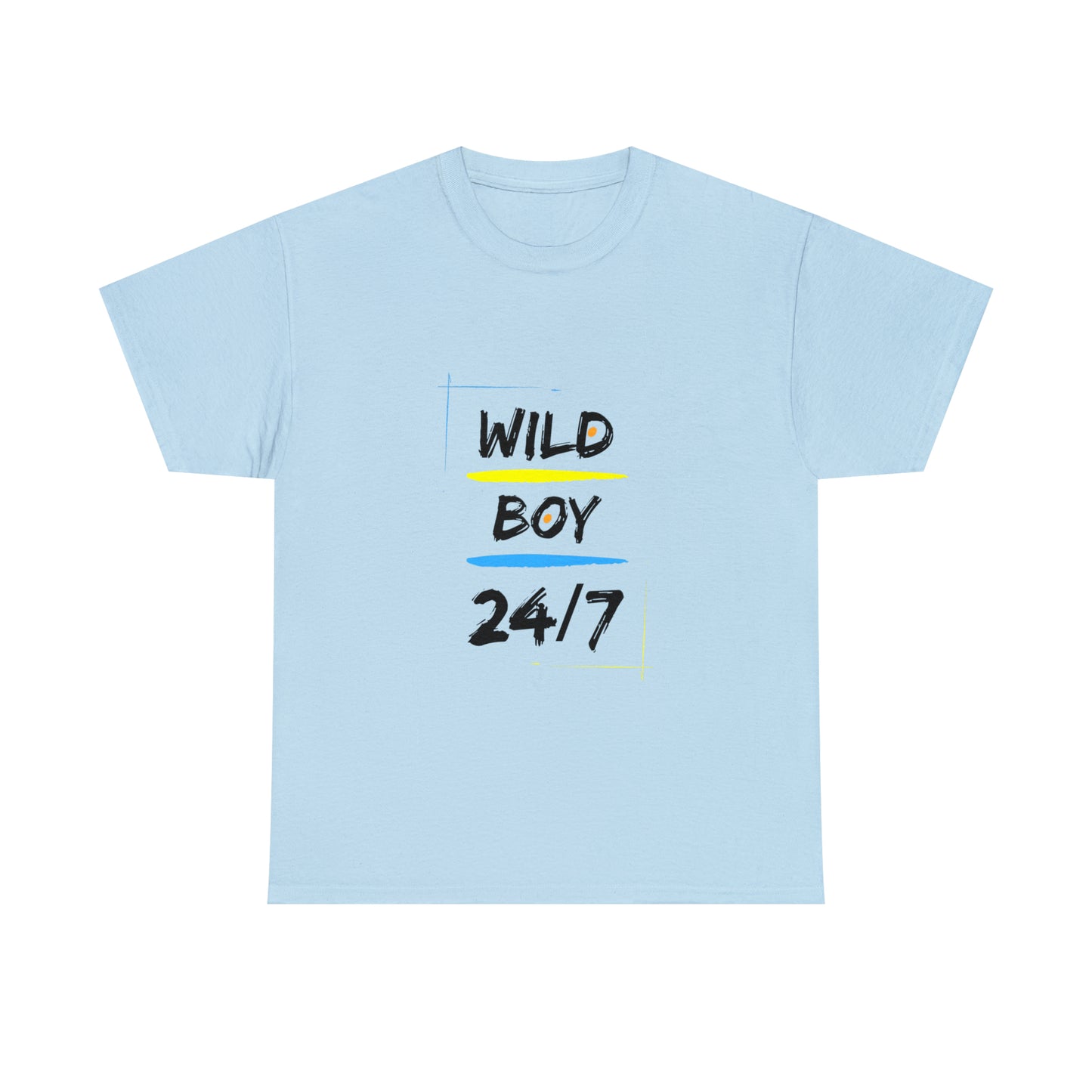 Wild Boy (Black Letters) Unisex Heavy Cotton Tee