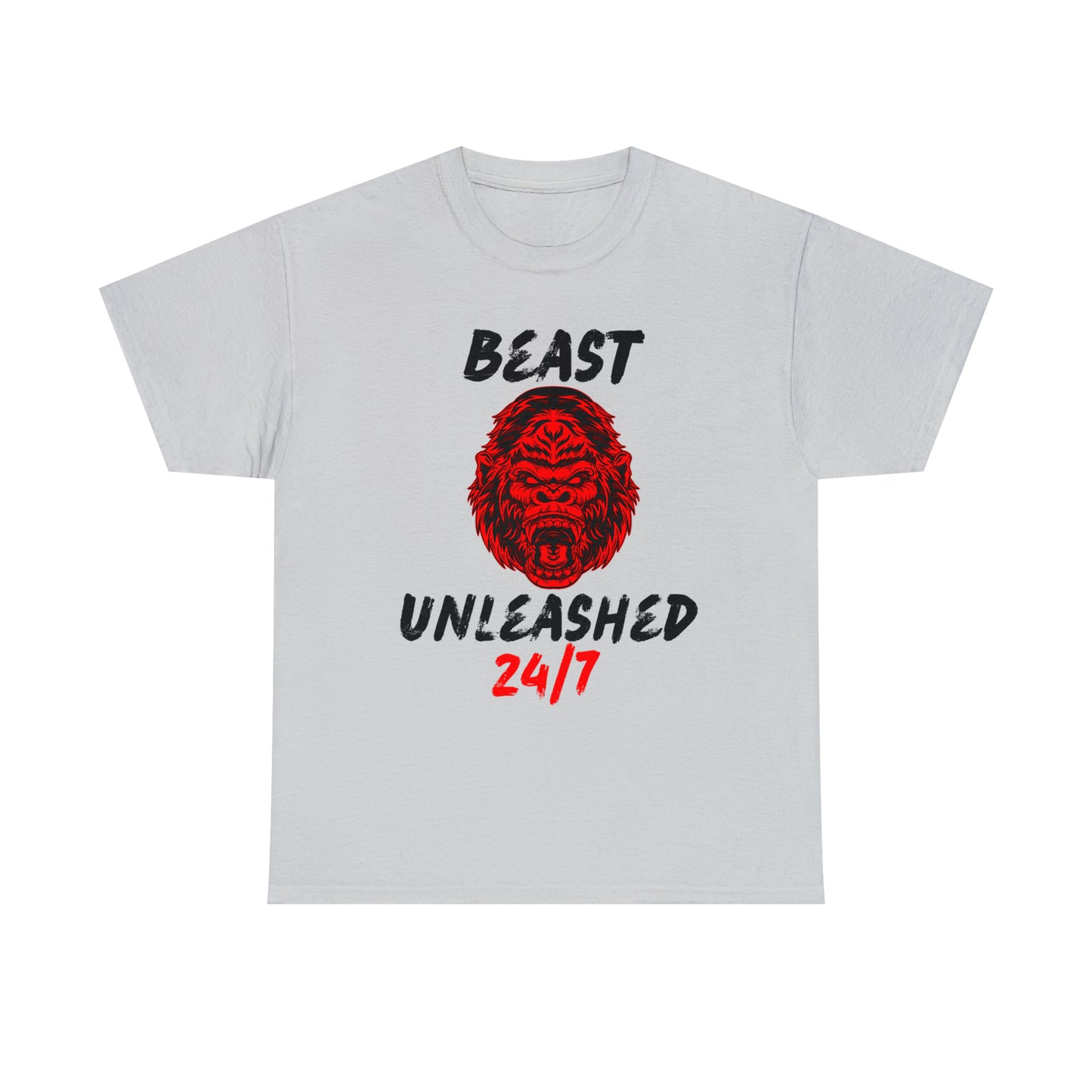 Beast Unleashed (Black Letters) Unisex Heavy Cotton Tee