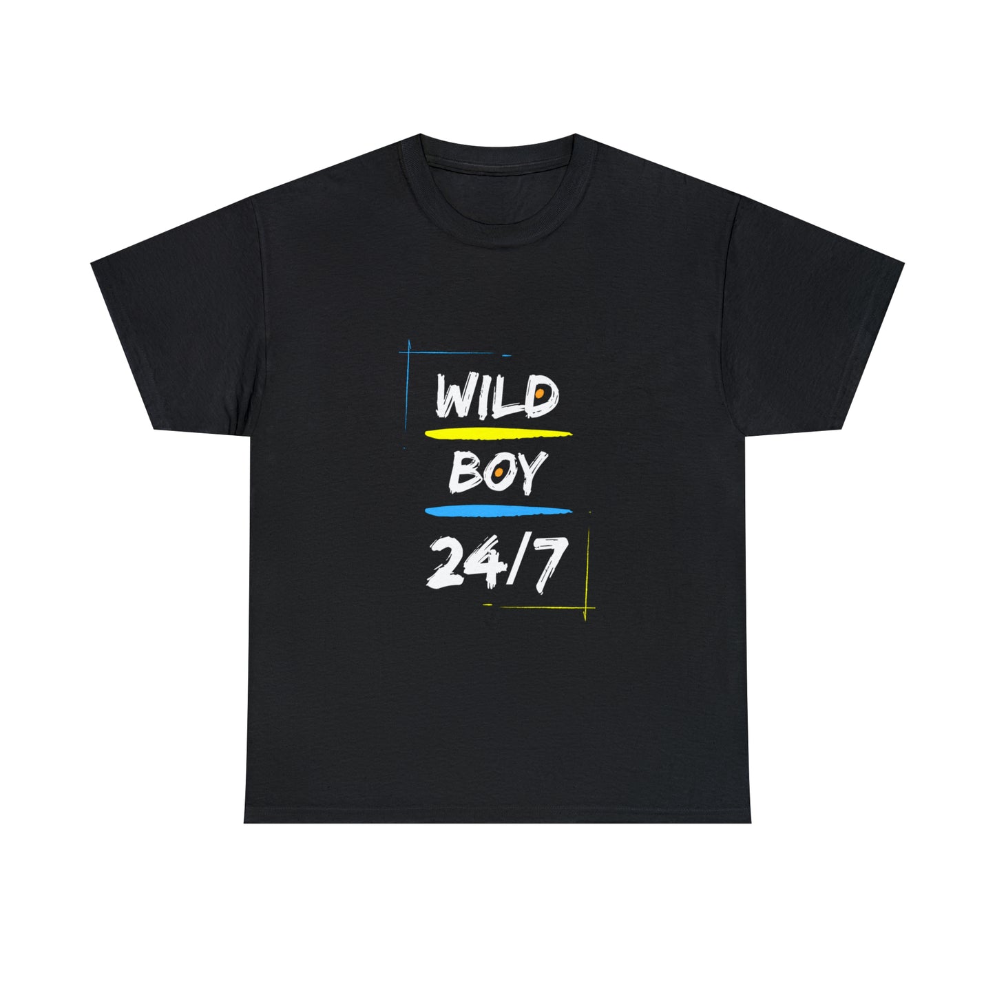 Wild Boy (white Letters) Unisex Heavy Cotton Tee