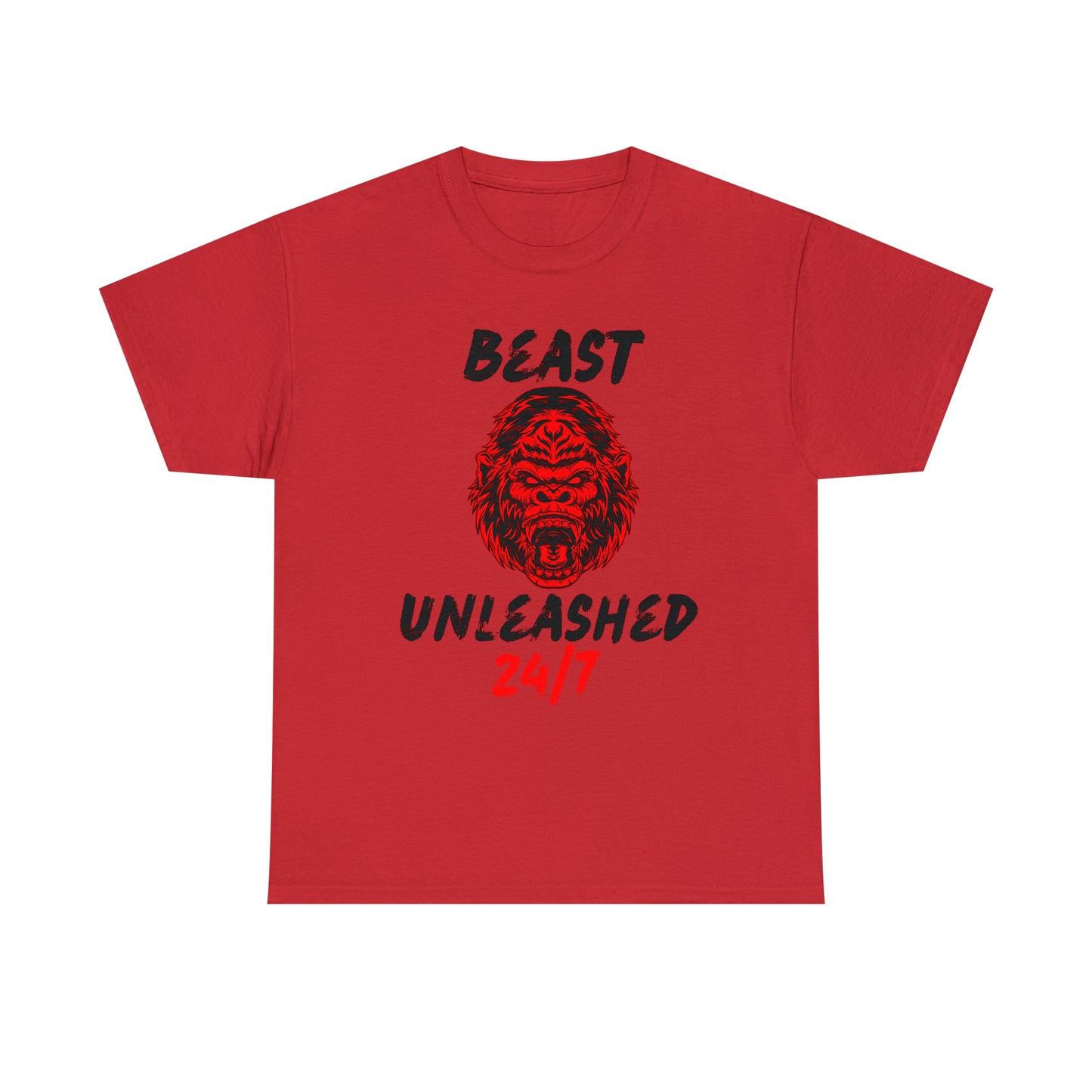 Beast Unleashed (Black Letters) Unisex Heavy Cotton Tee